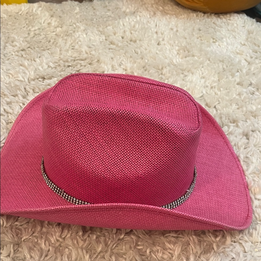 Pink Rhinestone Cowboy Hat - Picture 3 of 3